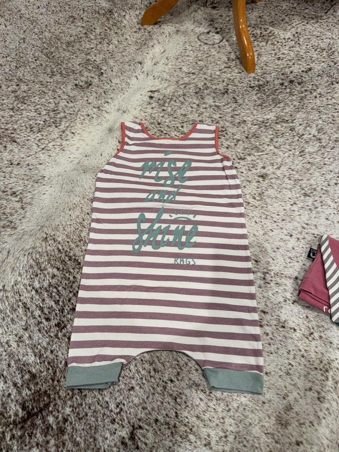 RAGS Rise and Shine Striped Romper Size 2T 2
