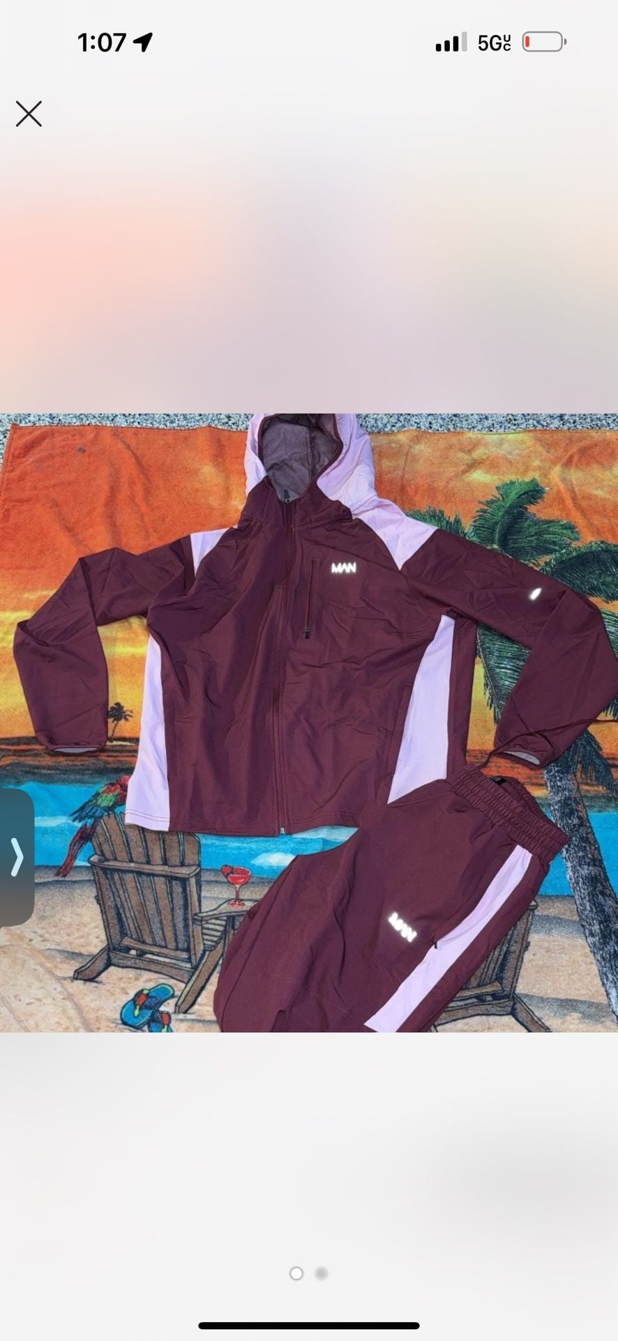Men's Athletic Warm Up Jacket and Pants Set -
1