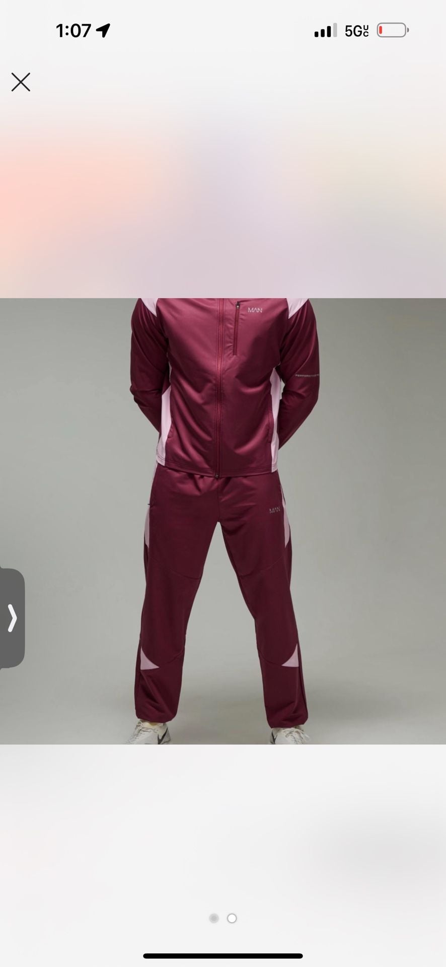 Men's Athletic Warm Up Jacket and Pants Set -
2