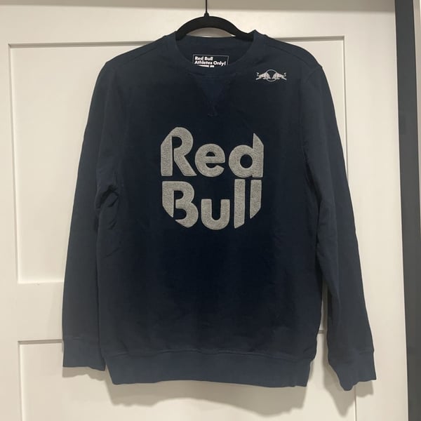 Red Bull Athletes Only! Men's Size S Navy Crewneck Sweatshirt