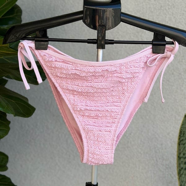 Wild Fable Pink Lace-Up Bikini Bottom Size XL (16)