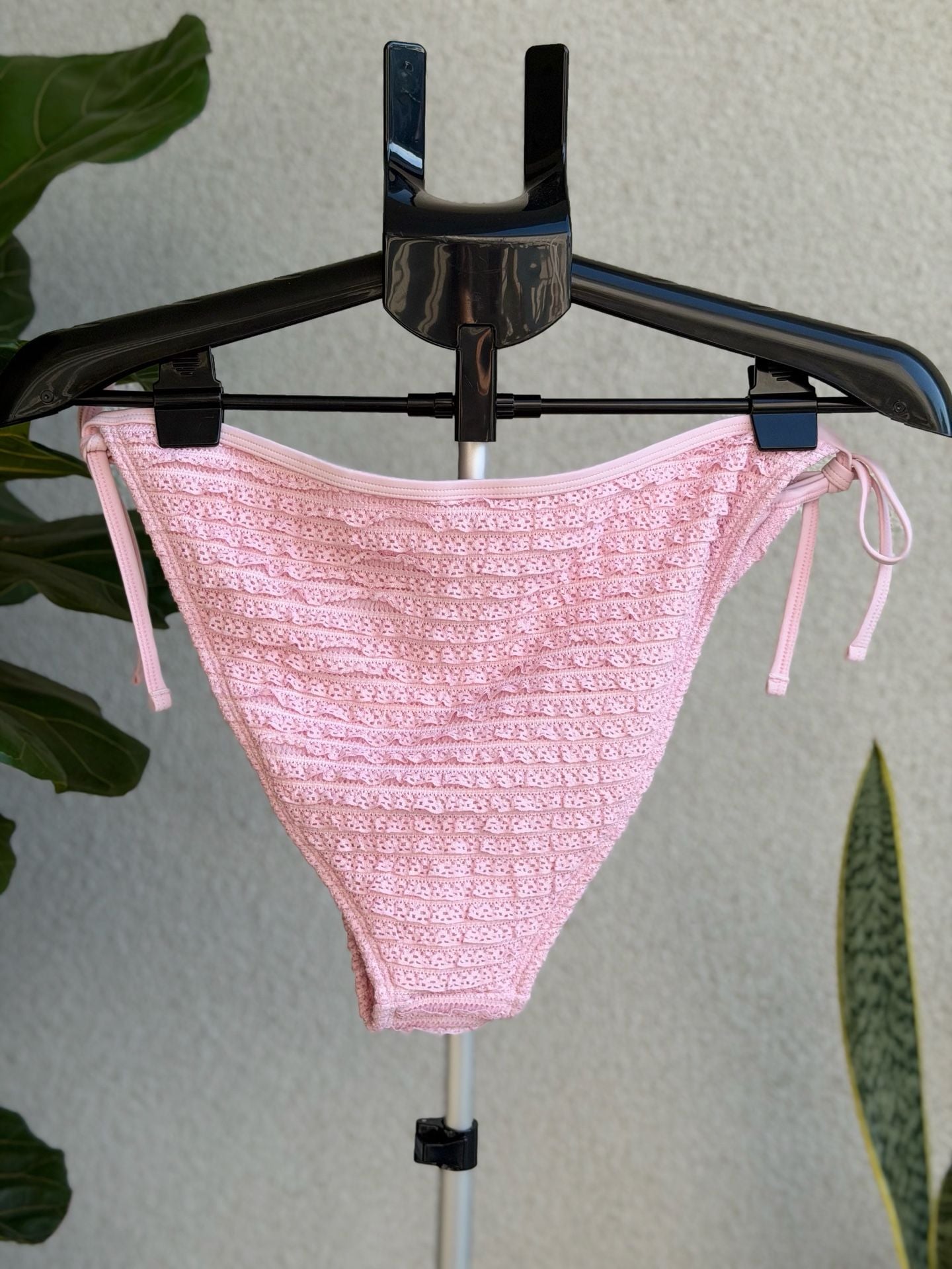 Wild Fable Pink Lace-Up Bikini Bottom Size XL (16) 3