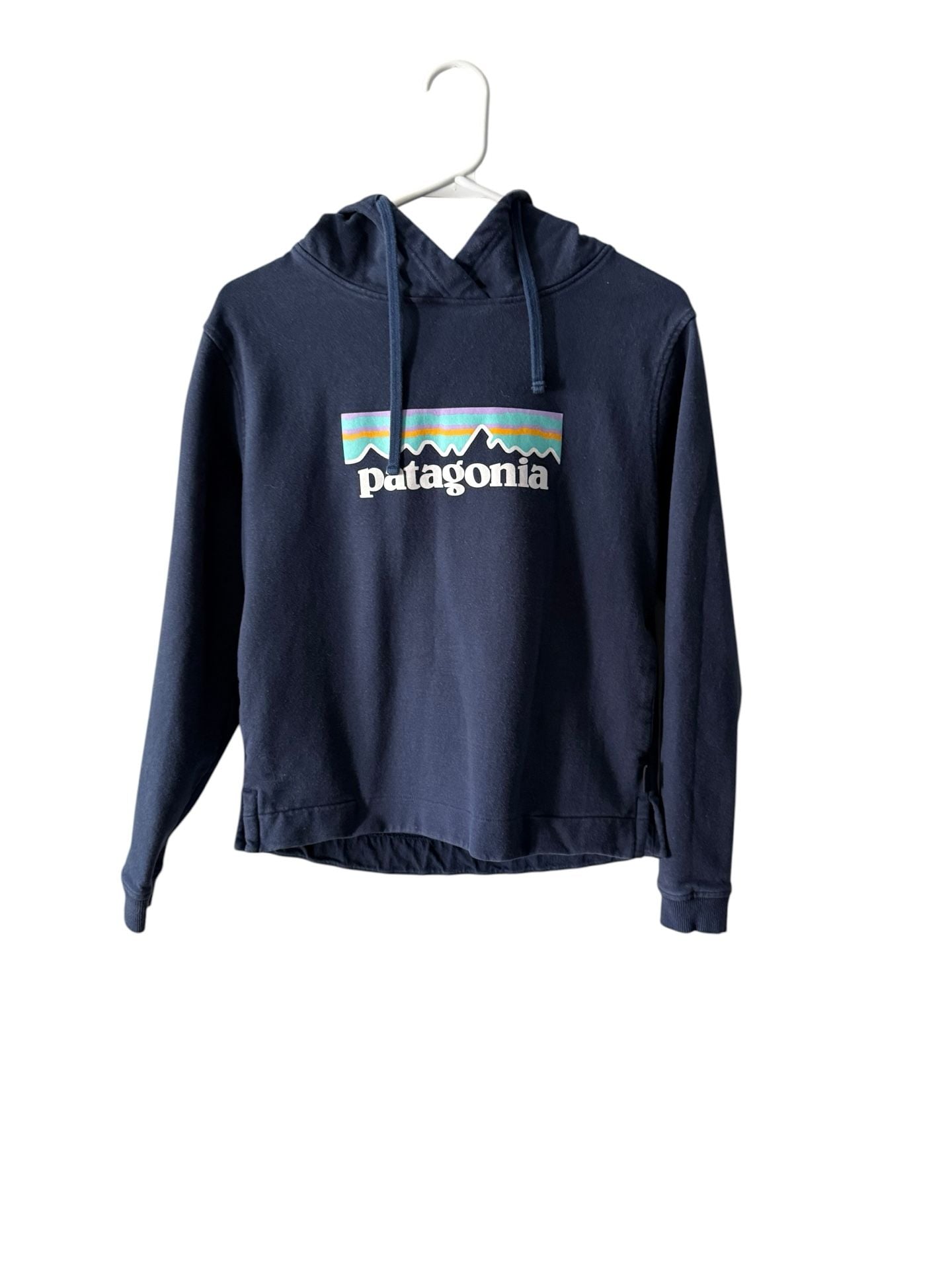 Patagonia Uprisal Hoodie Navy Blue with Patagonia Logo on the Front, Size XS 2