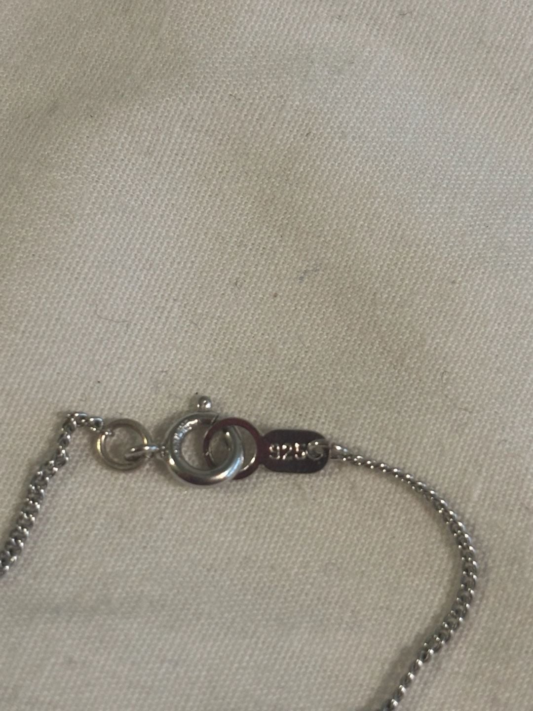 Imperial Sterling Silver Freshwater Cultured Pearl Heart Necklace 925 16” 3