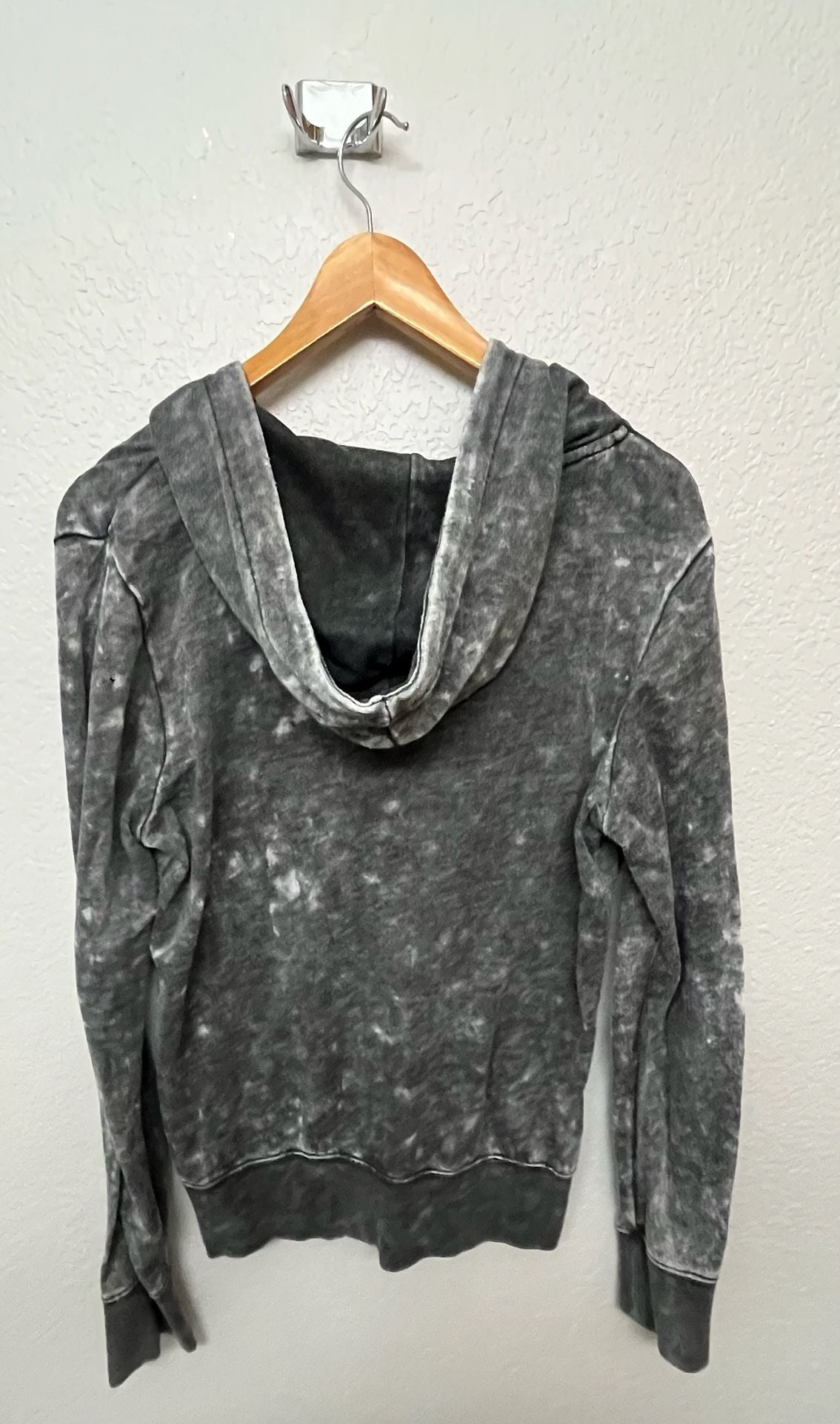 Billabong Acid Wash Zip Up Hoodie Size M 4