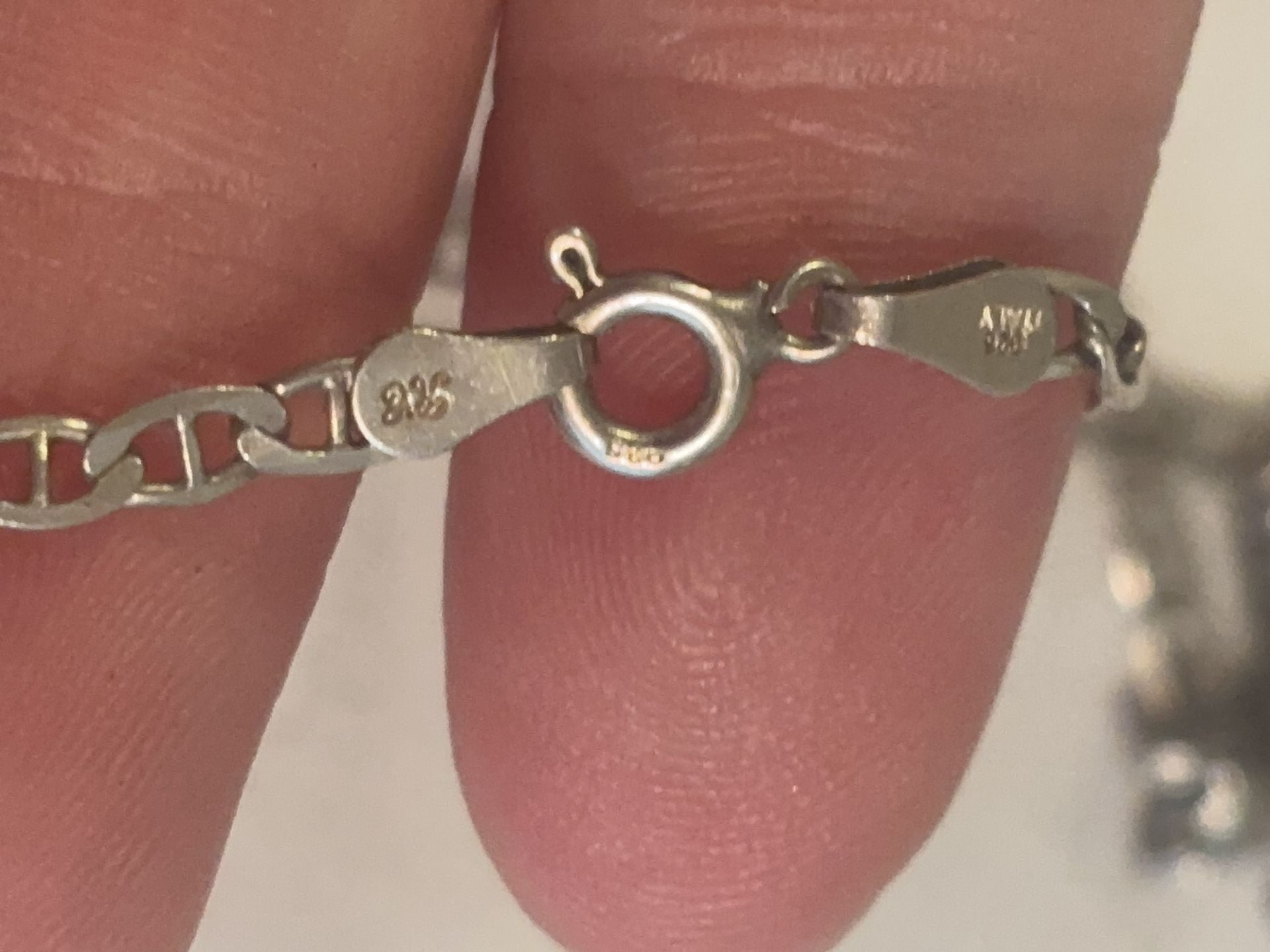 Sterling Silver 925 Chai Pendant Necklace  7
