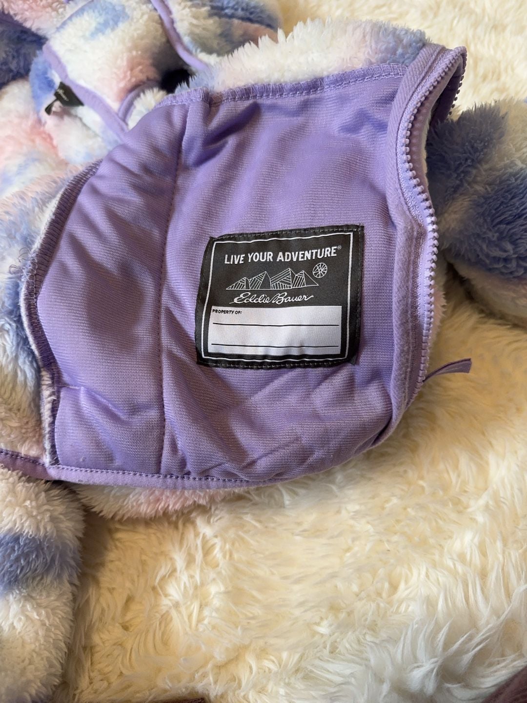 Eddie Bauer Kids Full Zip Fleece Hoodie Size L (14/16) Tie Dye 11