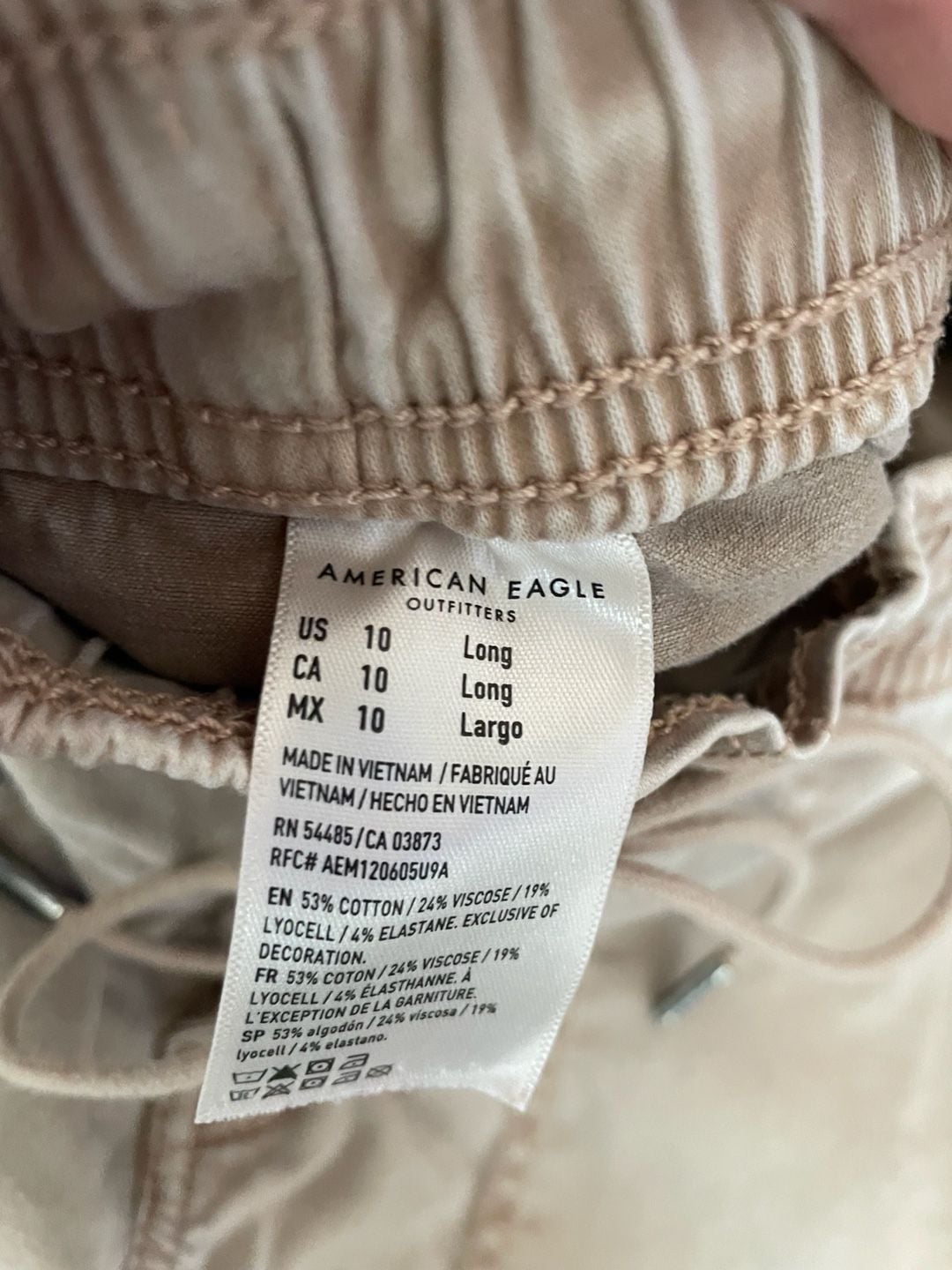 American Eagle Next Level Stretch Jogger Pants Size 10 Long 8
