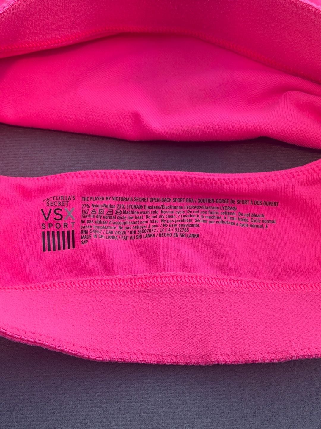 Victoria's Secret The Player Open-Back Sport Bra Pink Size S/P 3