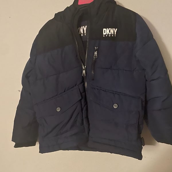 DKNY Sport Colorblock Puffer Jacket. Kids size 5/6