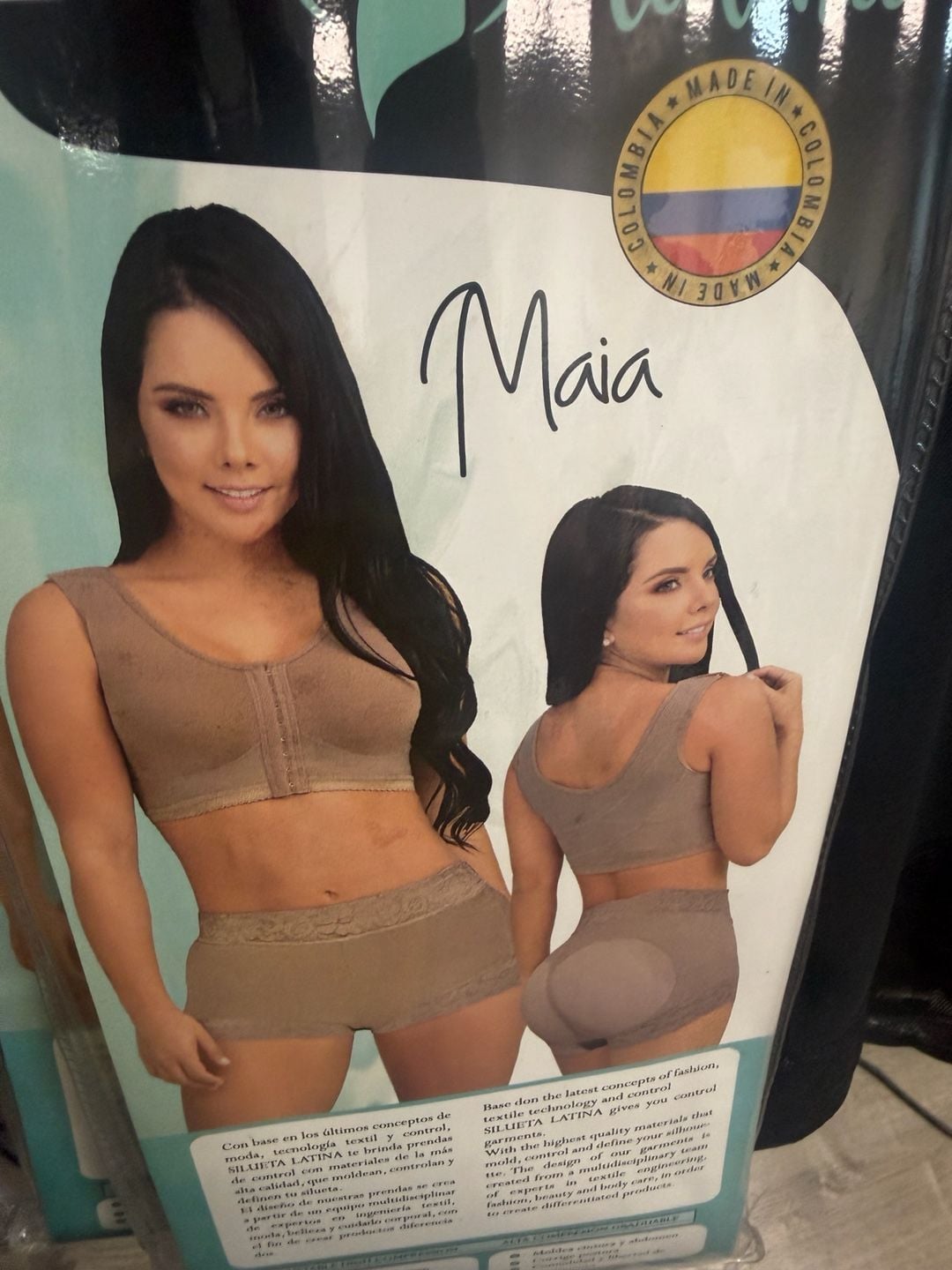 Silueta Latina Maia Short Cachetero Shapewear Set Size S 1