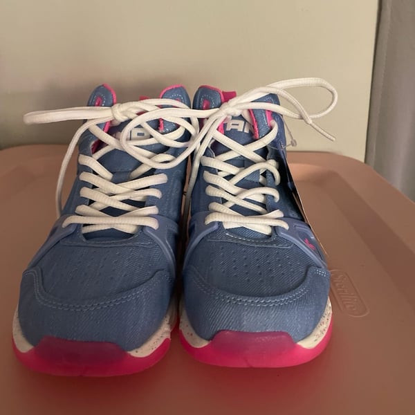 AND1 Basketball Sneakers Blue Pink Athletic Shoes