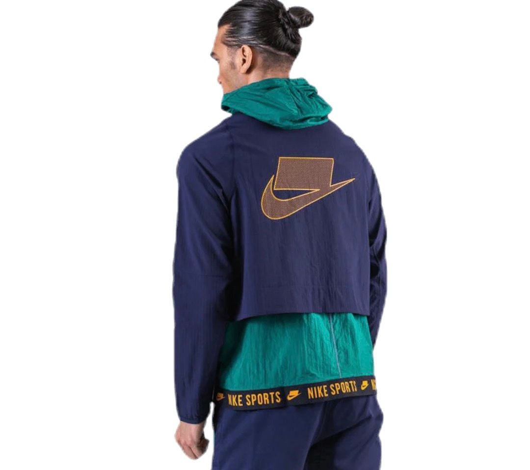 Nike Dri-Fit Retro Colorblock Windbreaker Jacket Size Mens Small 5