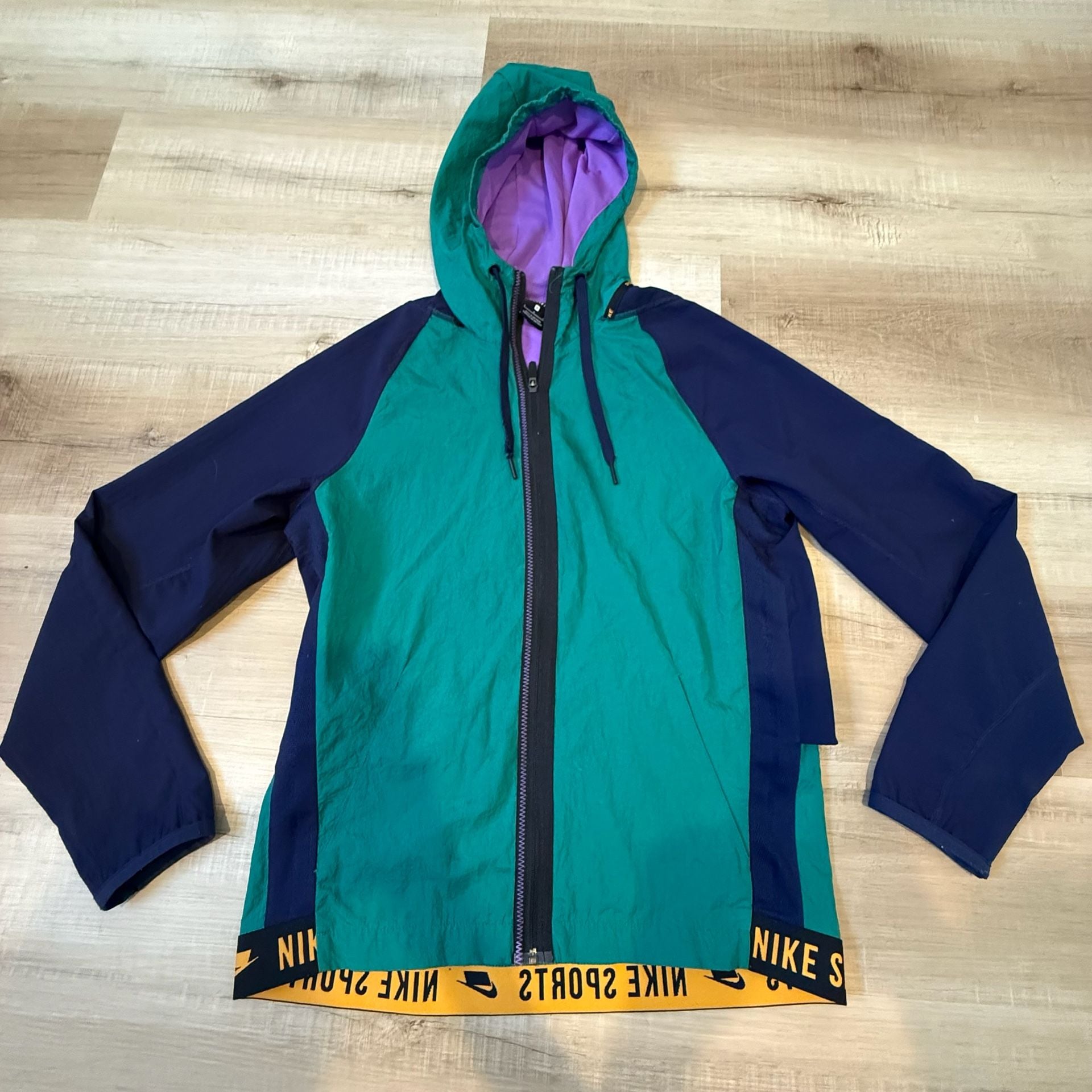 Nike Dri-Fit Retro Colorblock Windbreaker Jacket Size Mens Small 3
