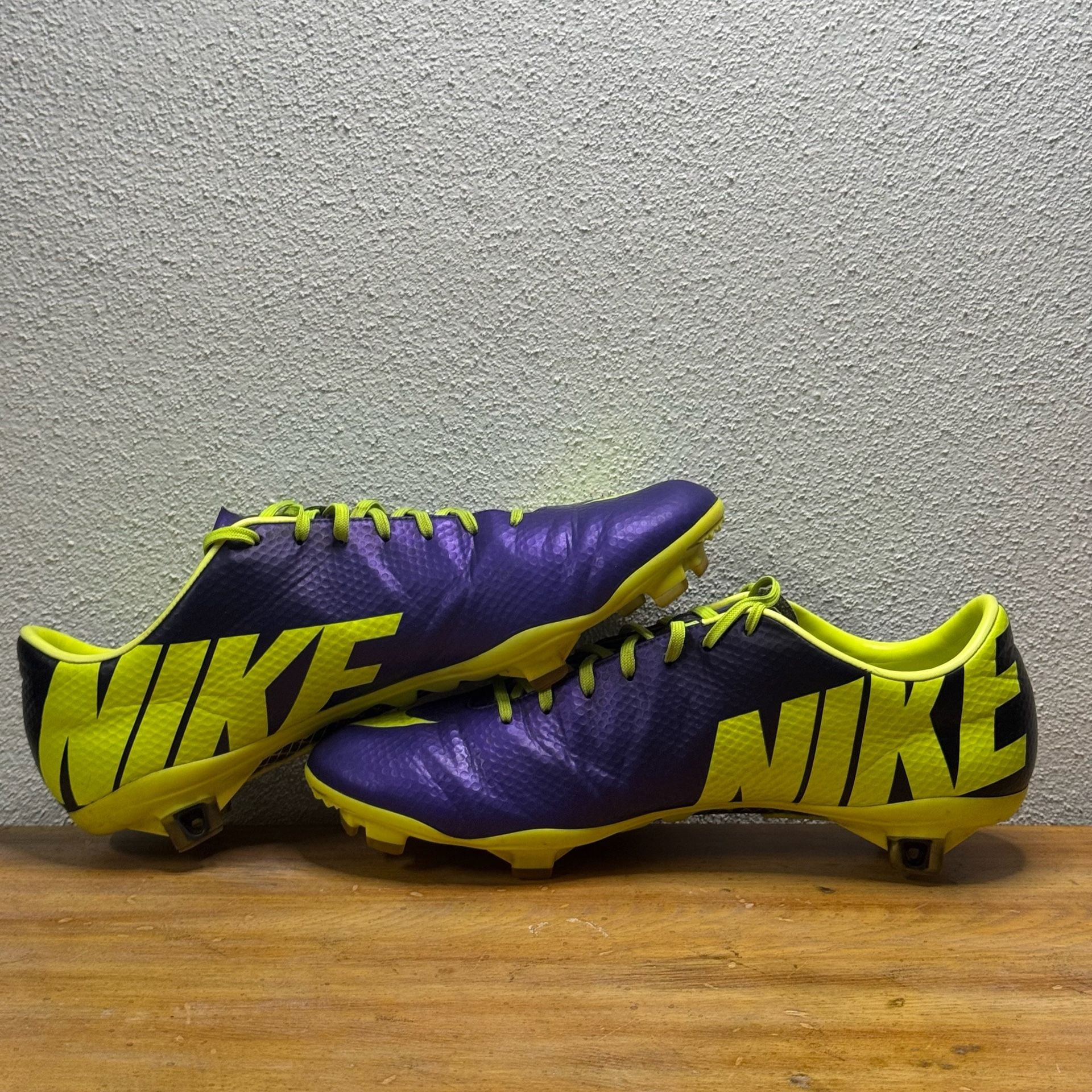 Nike Mercurial Vapor IX ACC Soccer Cleats Purple/Volt Size US 10.5 EUR 44.5 5