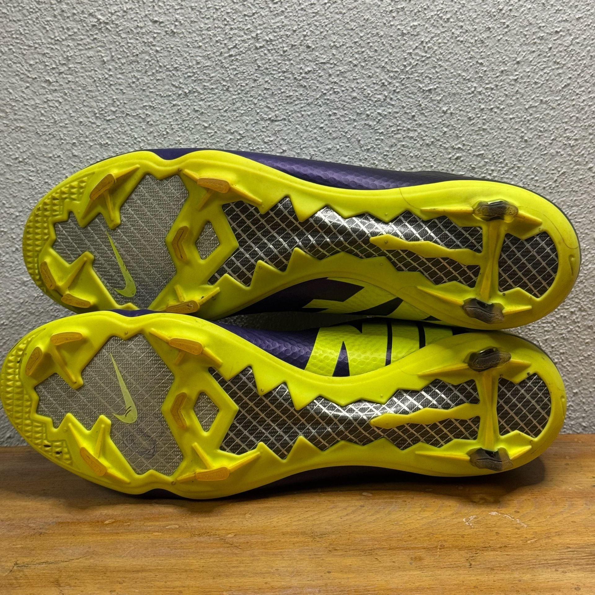 Nike Mercurial Vapor IX ACC Soccer Cleats Purple/Volt Size US 10.5 EUR 44.5 7