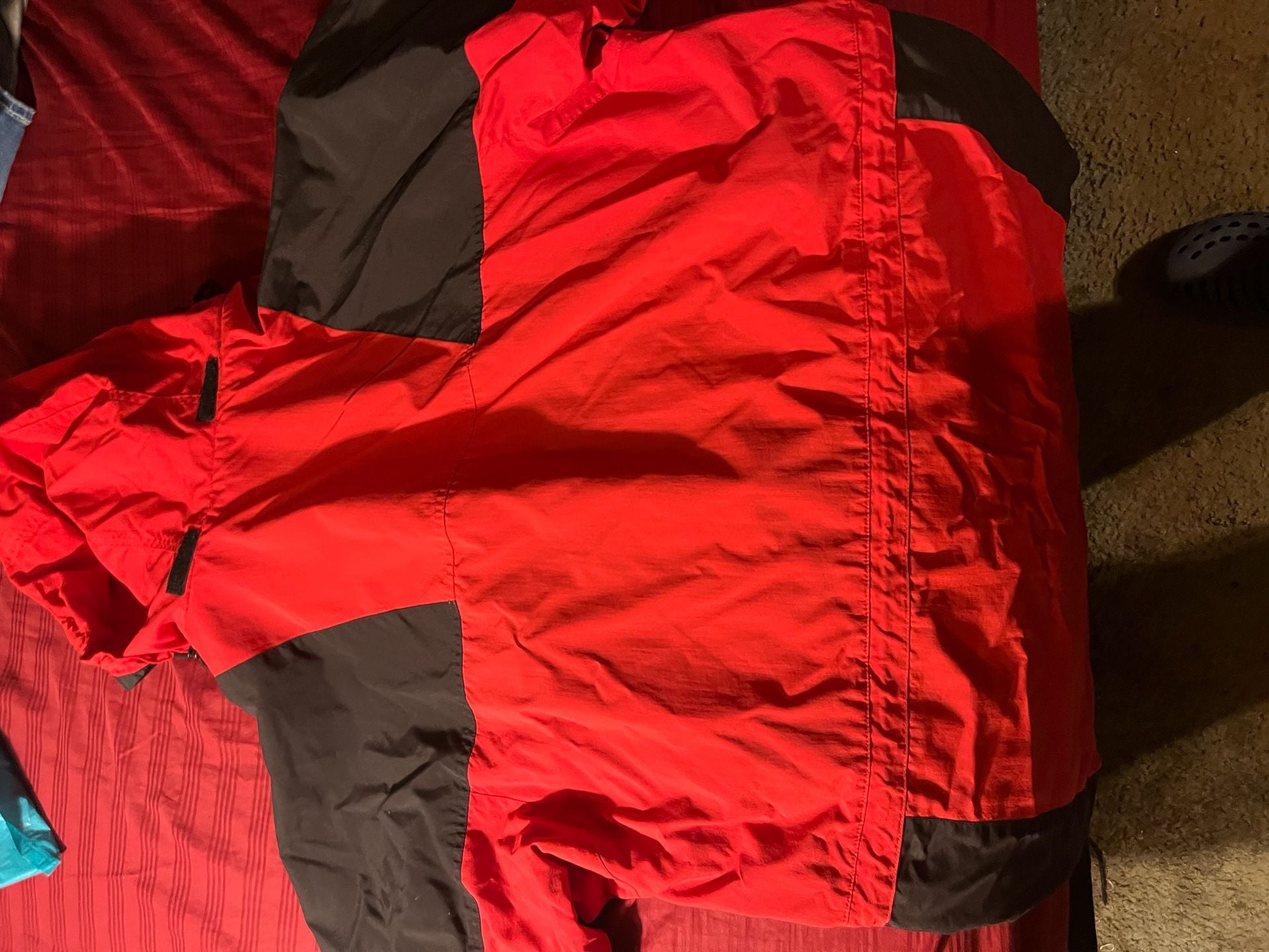 Vintage The North Face Activent Red and Black Hooded Jacket 5