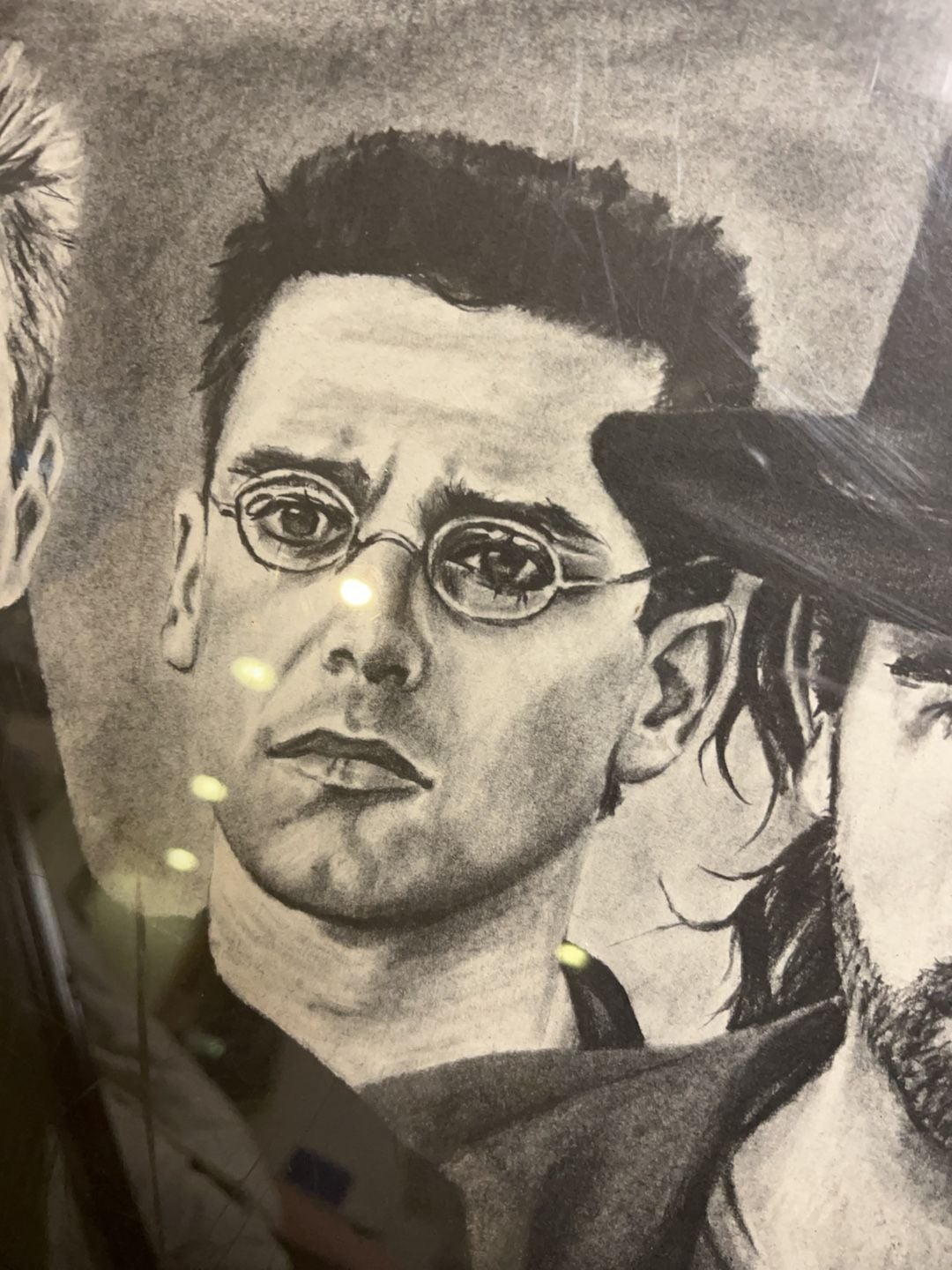 Vintage U2 Charcoal Portrait Print by Bradford John Solomon 5