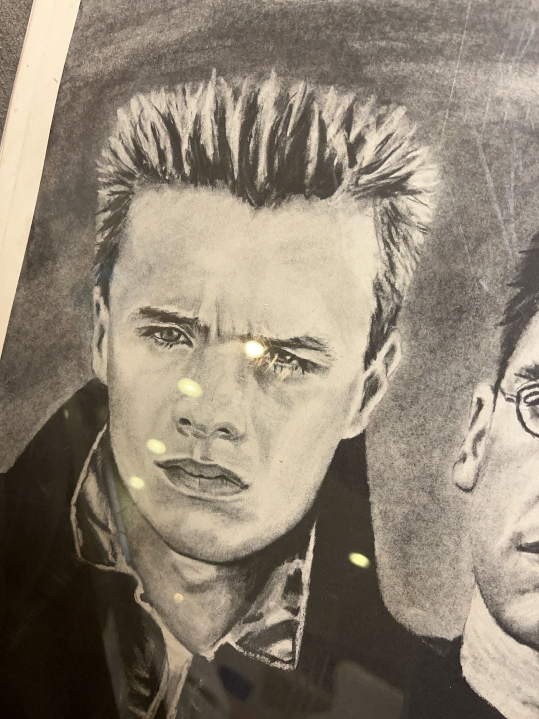 Vintage U2 Charcoal Portrait Print by Bradford John Solomon 6