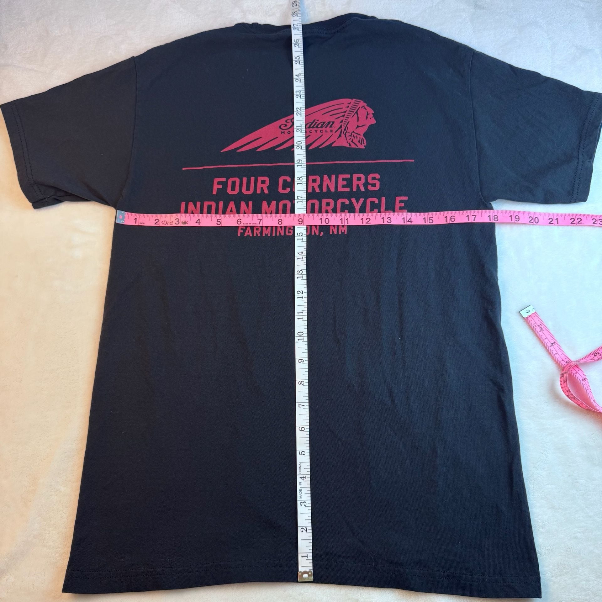 Indian Motorcycle Four Corners Farmington NM Graphic T-Shirt Black 4