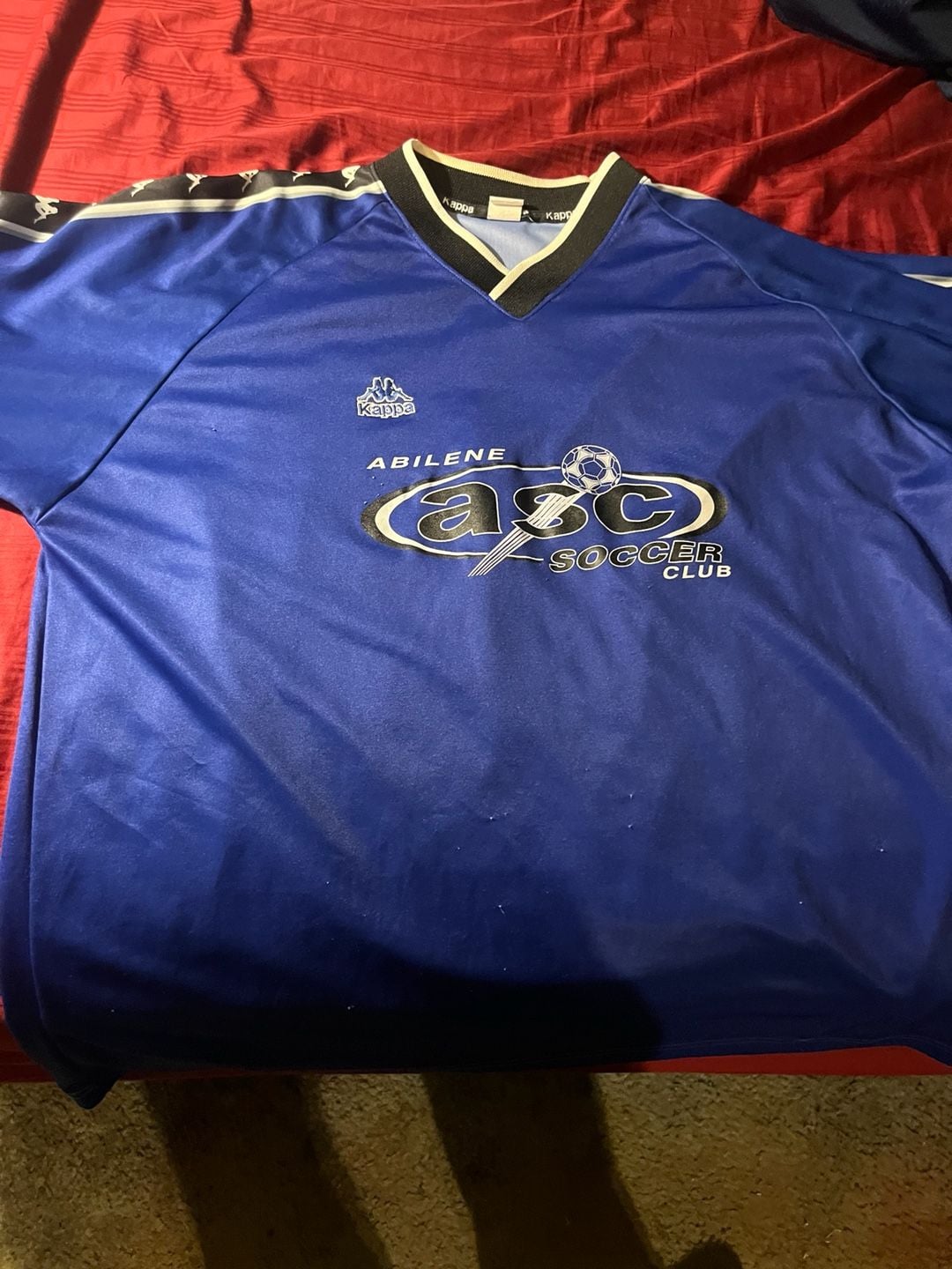 Vintage Kappa Abilene Soccer Club Jersey #13 Blue 2