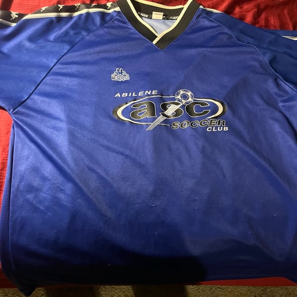 Vintage Kappa Abilene Soccer Club Jersey #13 Blue