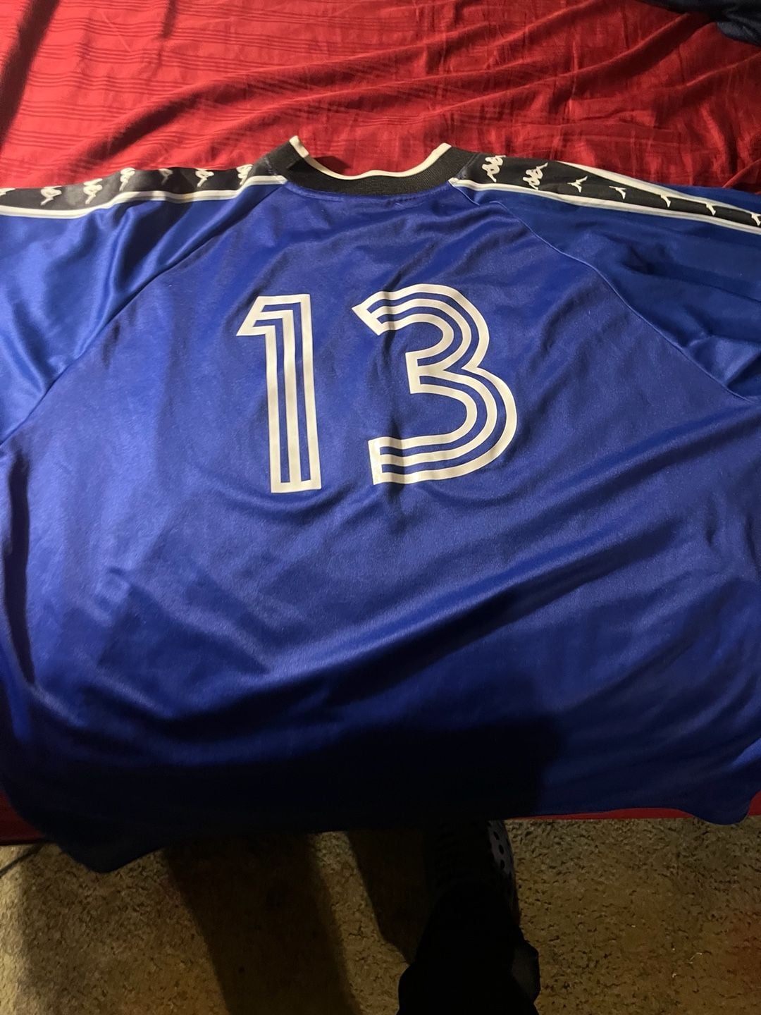 Vintage Kappa Abilene Soccer Club Jersey #13 Blue 3