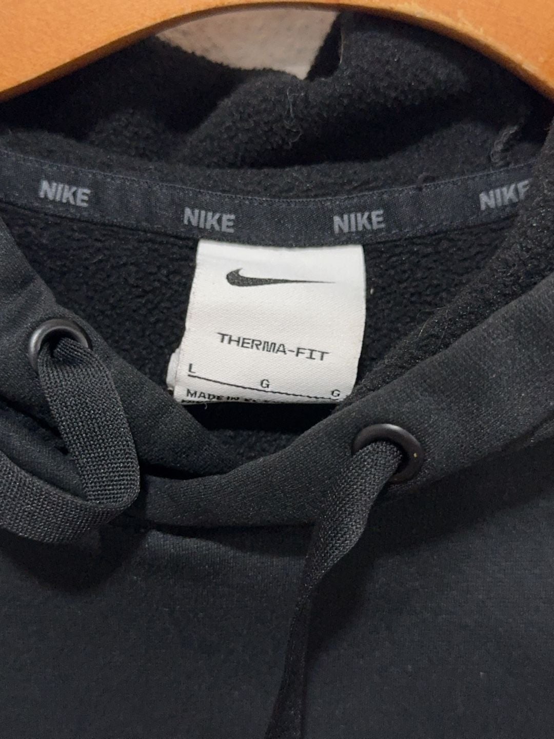 Nike Therma-Fit Pullover Hoodie Black Men's Size Large 5