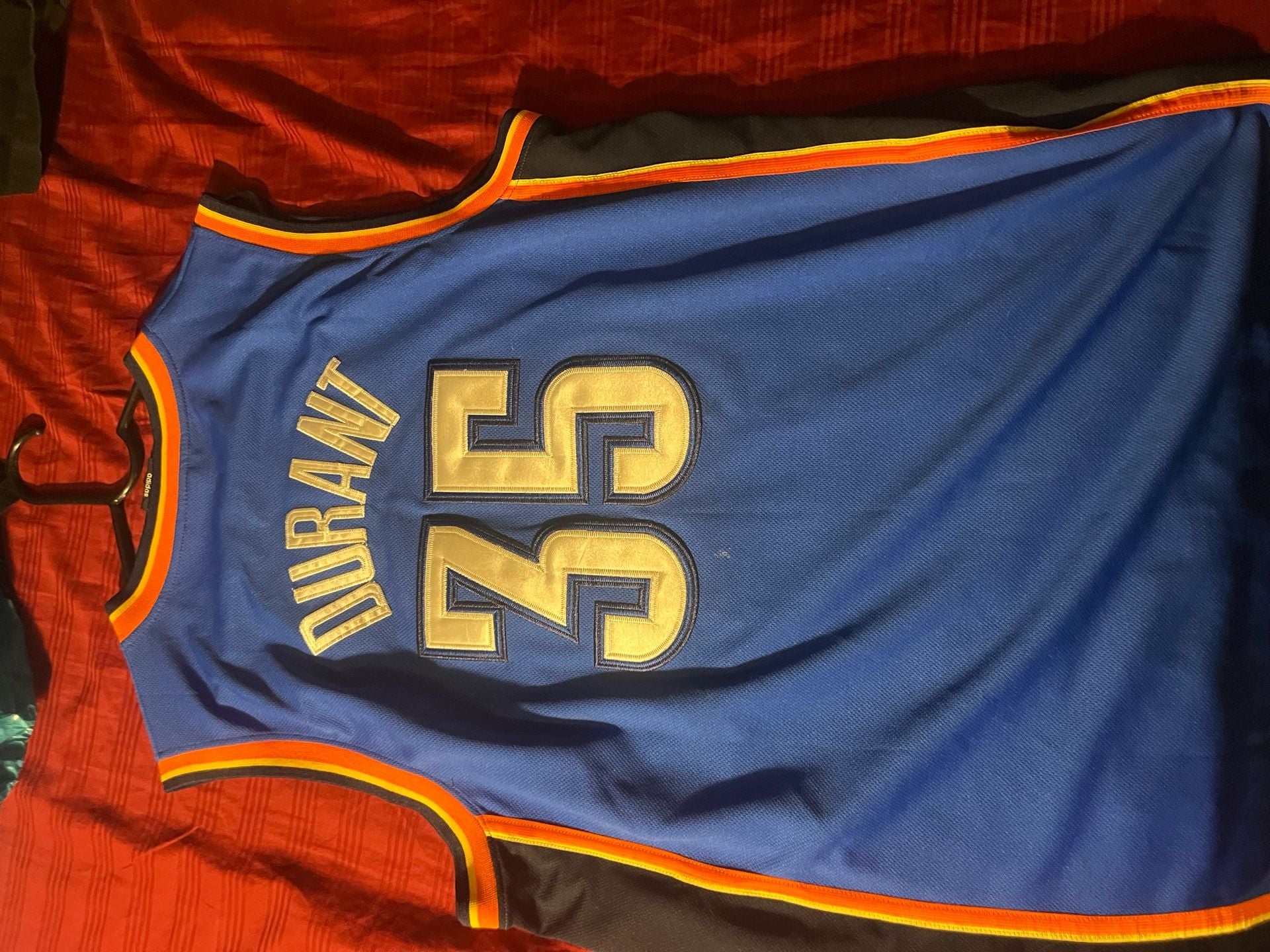 Adidas Oklahoma City Thunder Kevin Durant 35 NBA Jersey Size XL 2