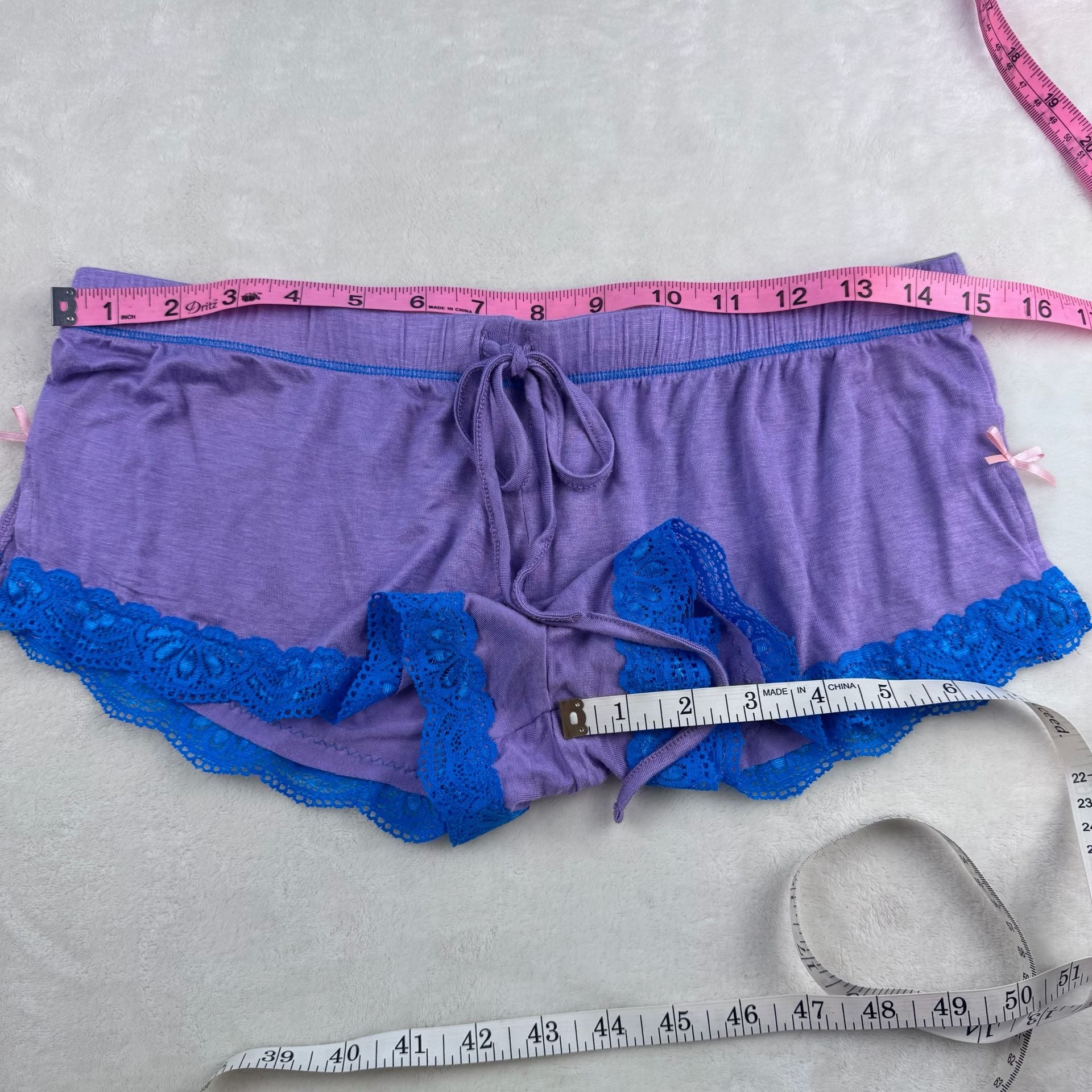 Honeydew Intimates Purple Lace Trim Pajama Set Size M 5