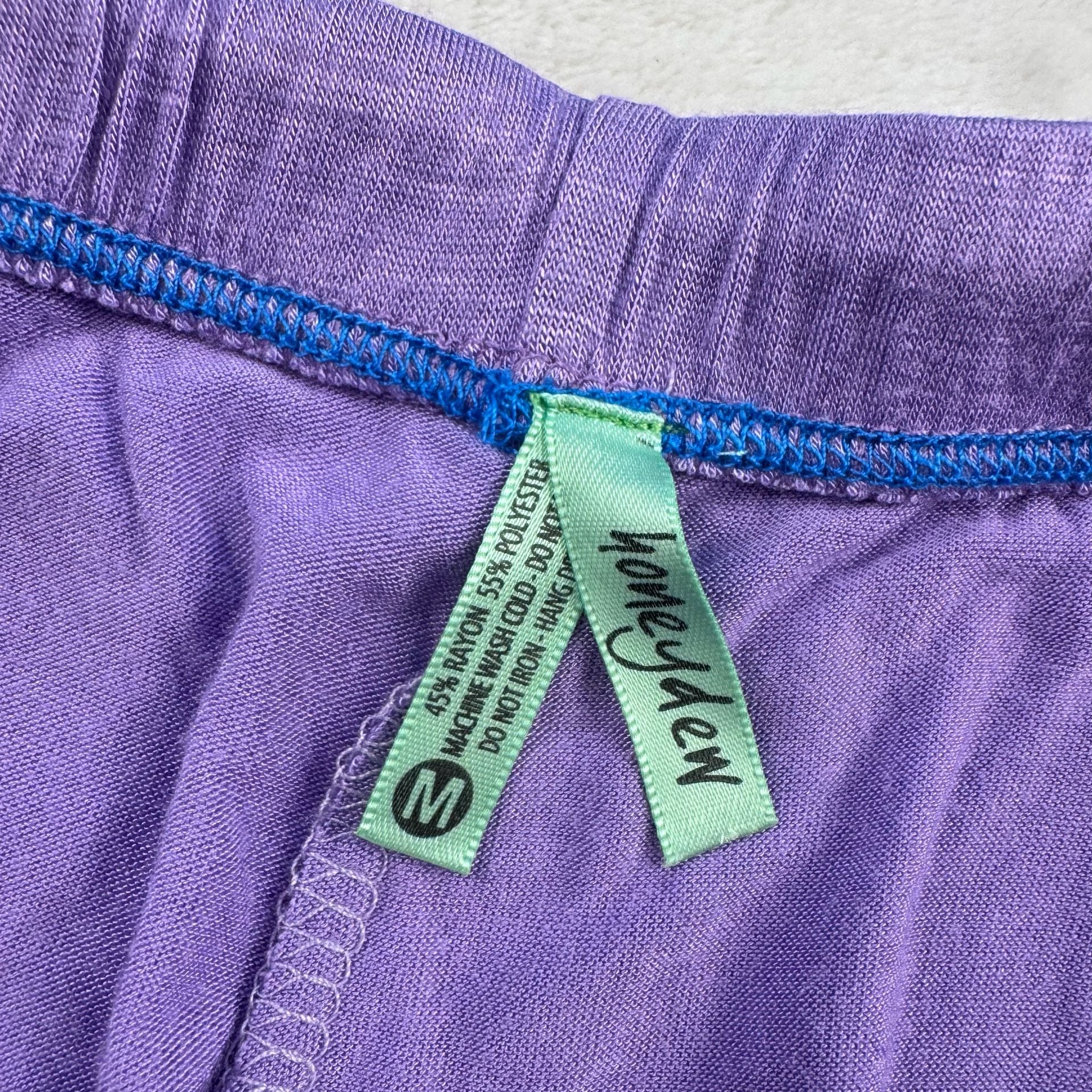Honeydew Intimates Purple Lace Trim Pajama Set Size M 7