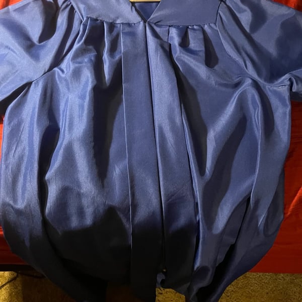 Jostens BDG Collection Graduation Gown Royal Blue Size 5'10"-6'00"