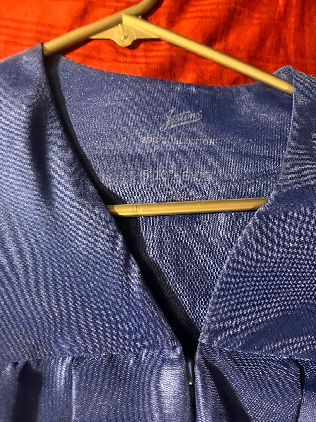 Jostens BDG Collection Graduation Gown Royal Blue Size 5'10"-6'00" 2