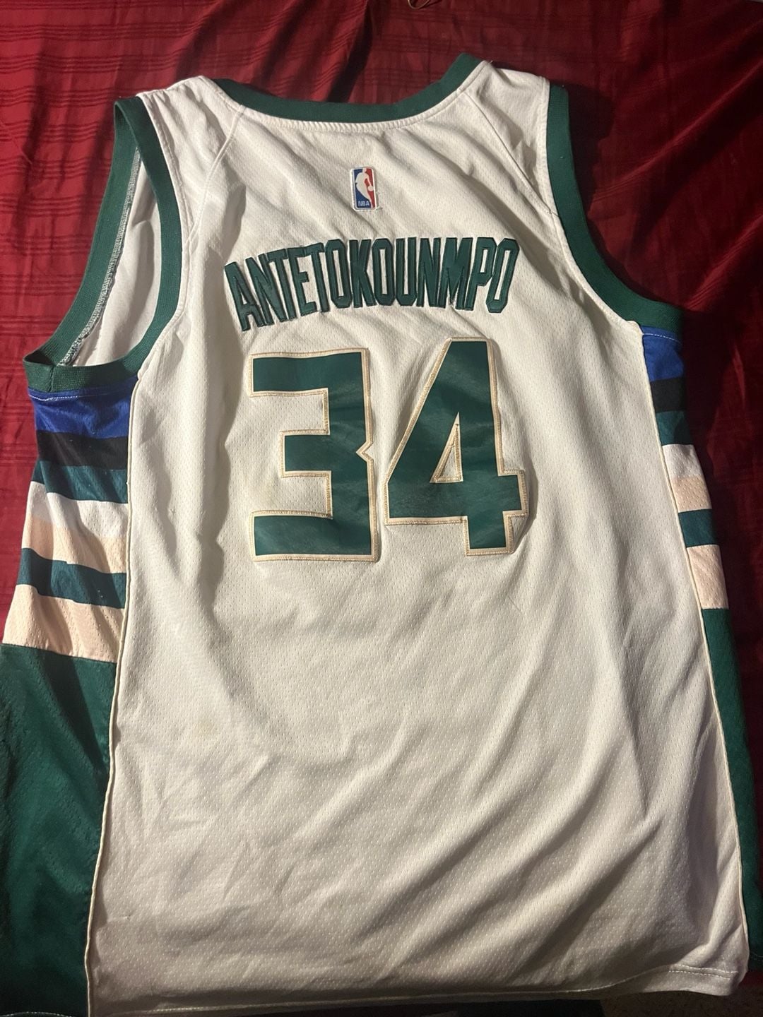 Nike Milwaukee Bucks Giannis Antetokounmpo 34 Swingman Jersey Size 52 3