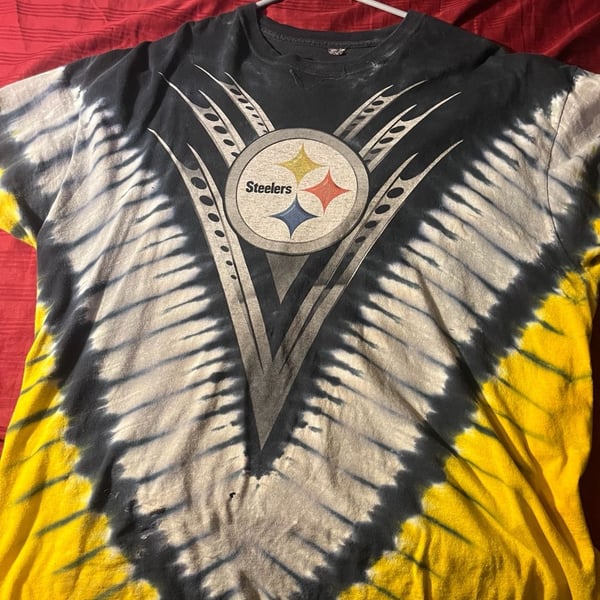 Vintage Pittsburgh Steelers Tie Dye Graphic T-Shirt