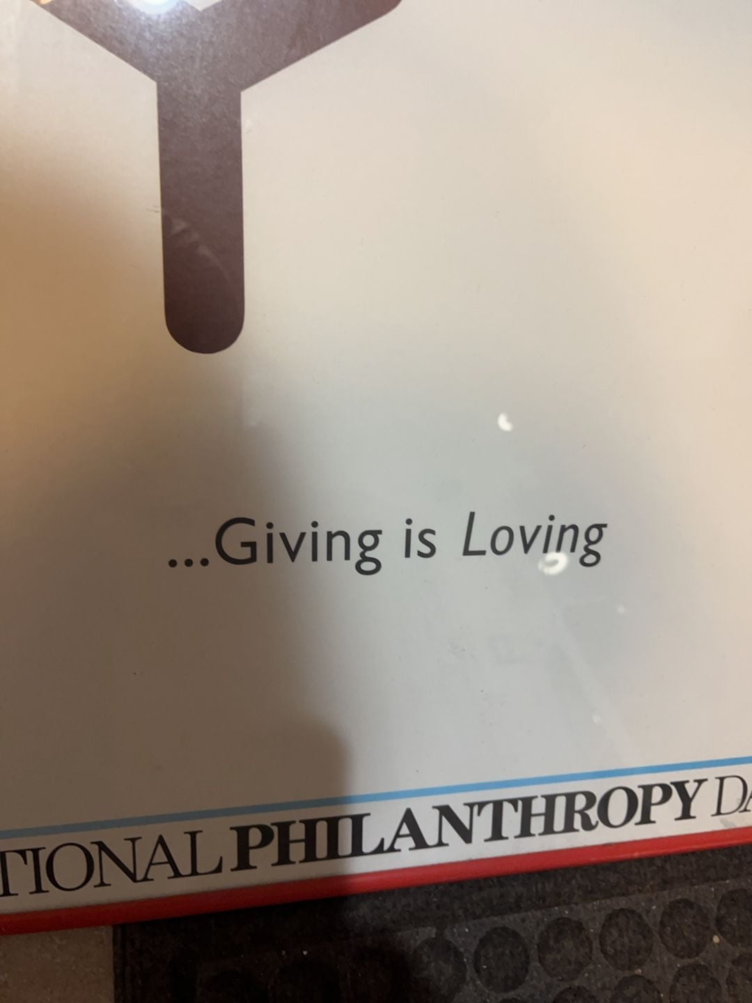 Vintage 1986 National Philanthropy Day Giving is Loving Poster 6