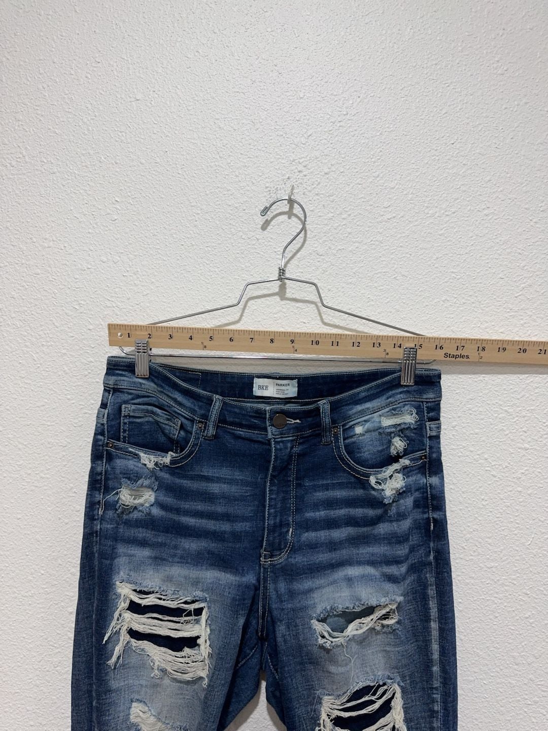 BKE Parker Ankle Skinny Stretch Raw Cuff Jeans Men's Size 30 9
