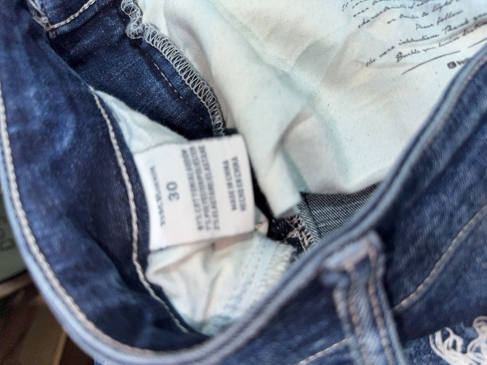 BKE Parker Ankle Skinny Stretch Raw Cuff Jeans Men's Size 30 14