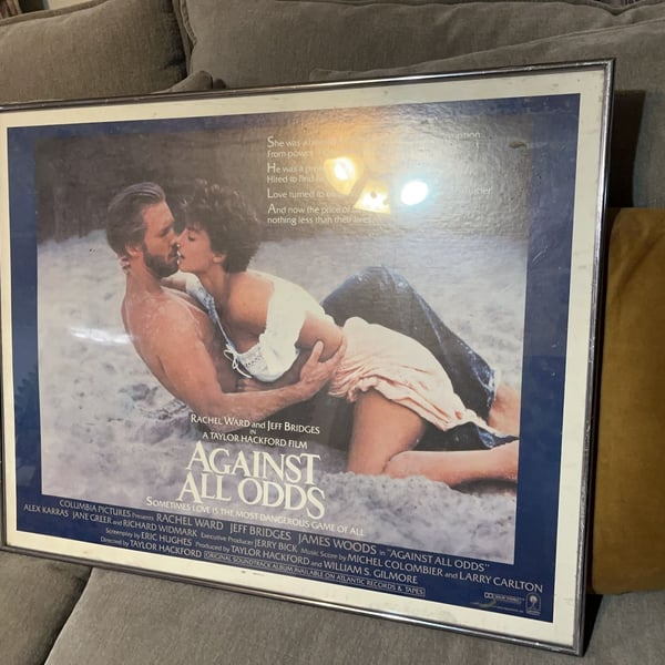 Vintage 1984 Against All Odds Original Movie Poster Framed
