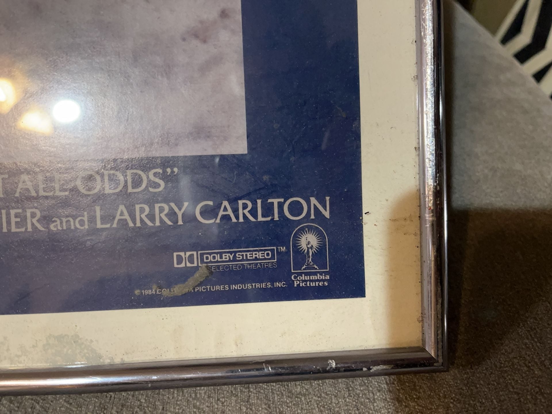 Vintage 1984 Against All Odds Original Movie Poster Framed 5
