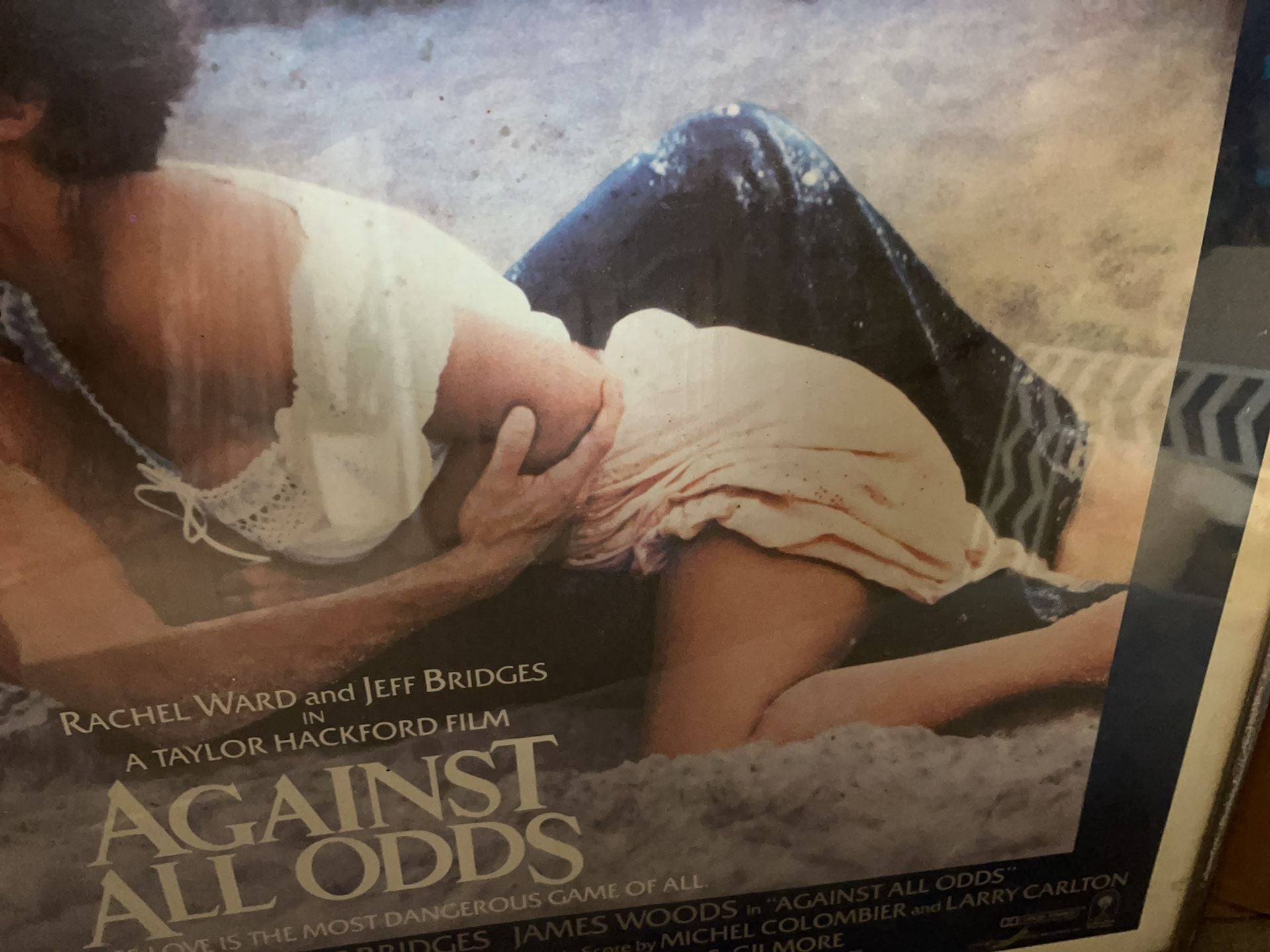Vintage 1984 Against All Odds Original Movie Poster Framed 13