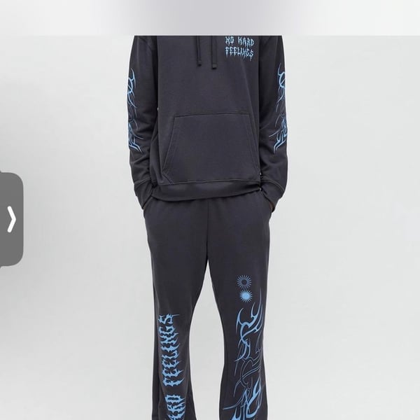 No Hard Feelings Graphic Hoodie and Sweatpants Matching Set