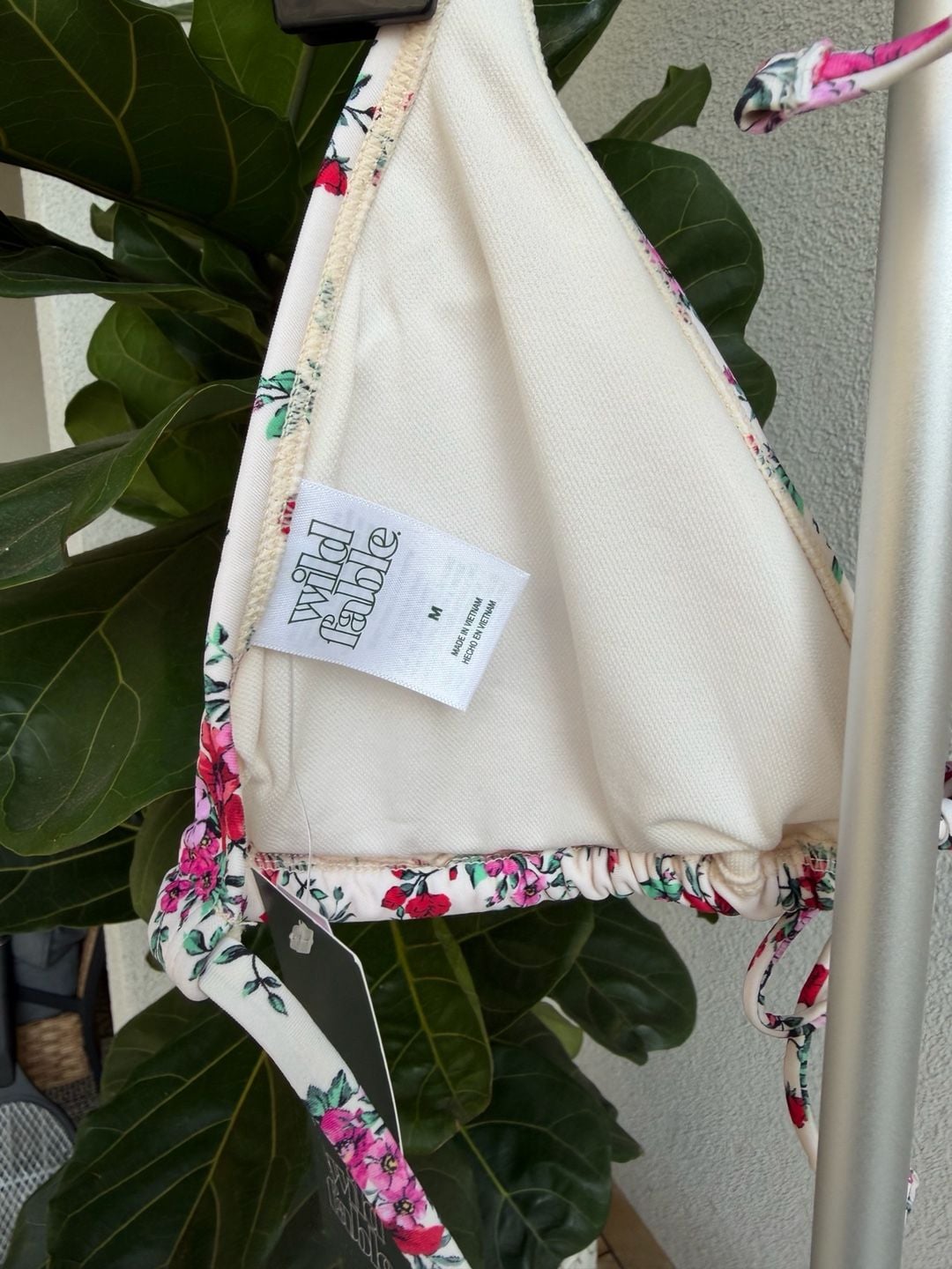 Wild Fable Floral Print Bikini Top Size M (8-10) 5