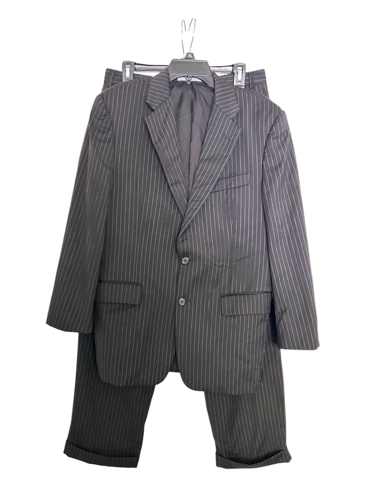 Hickey Freeman 100% Worsted Wool Pinstripe Suit 38 SHT 4