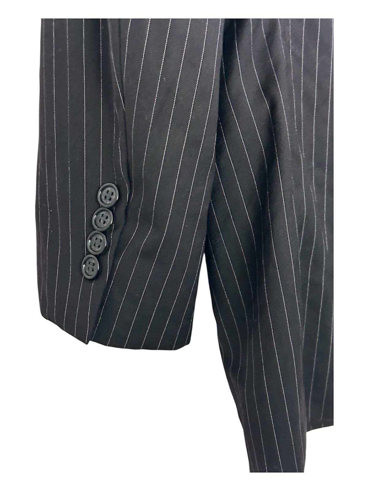 Hickey Freeman 100% Worsted Wool Pinstripe Suit 38 SHT 8