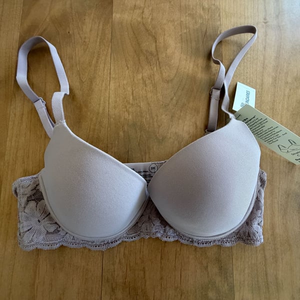 No Boundaries Demi T-Shirt Bra Laurel Pink 32C