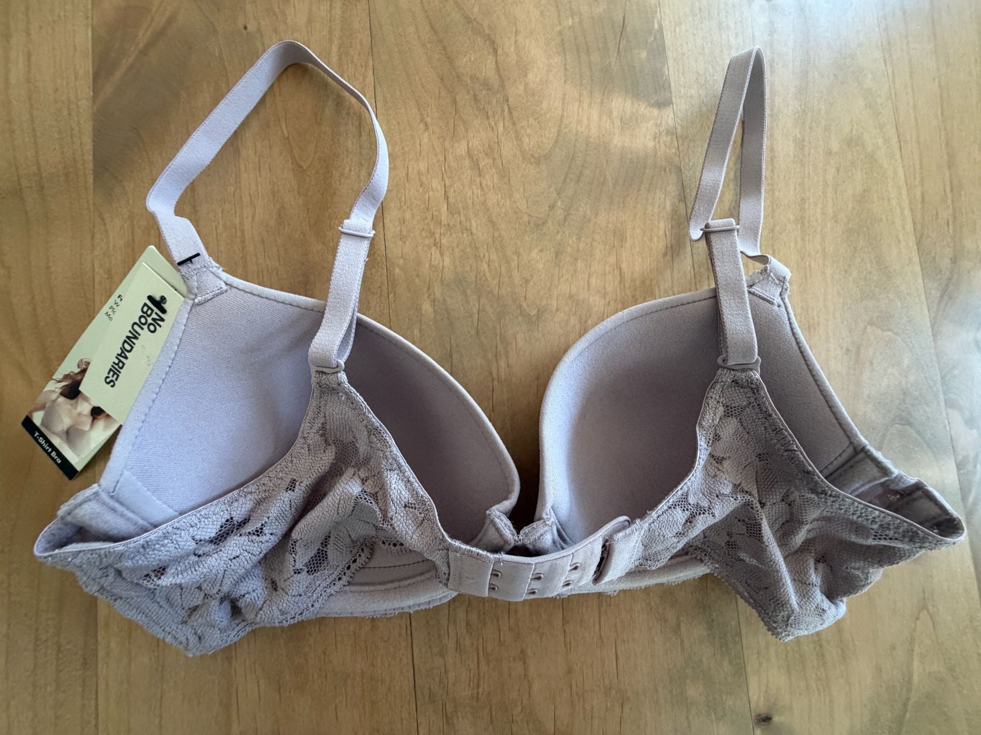 No Boundaries Demi T-Shirt Bra Laurel Pink 32C 2