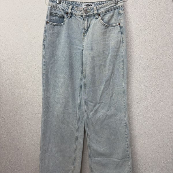 No Boundaries Baggy Wide Leg Jeans Women's Size 23 Stretch Denim