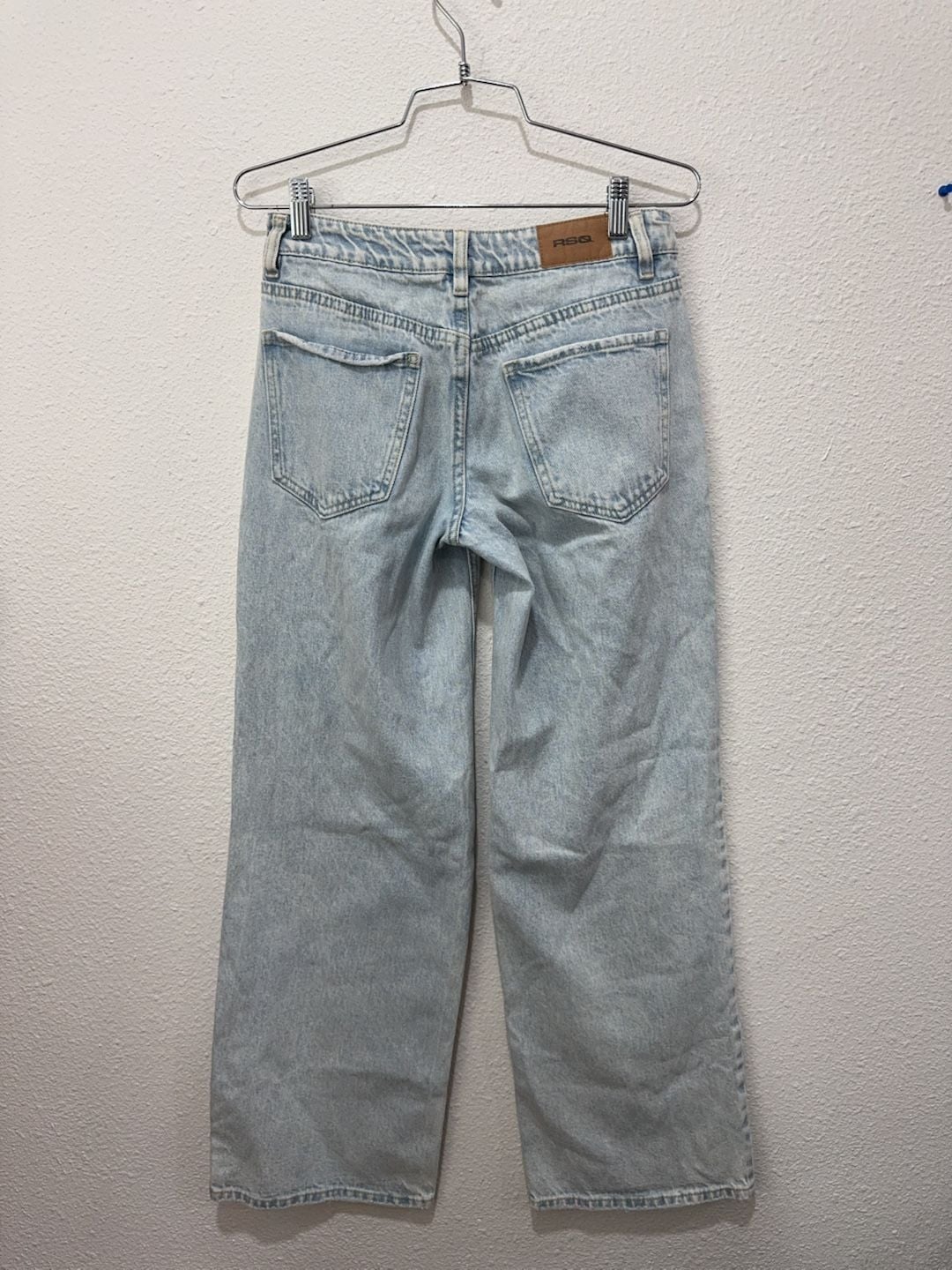 No Boundaries Baggy Wide Leg Jeans Women's Size 23 Stretch Denim 8