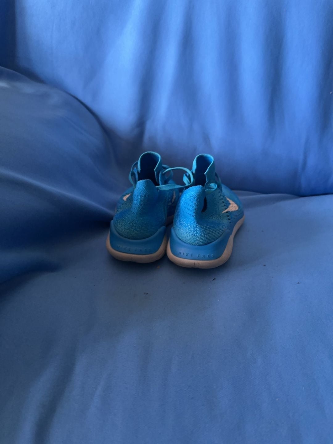 Nike Free RN Flyknit Running Shoes Blue w7.5 5